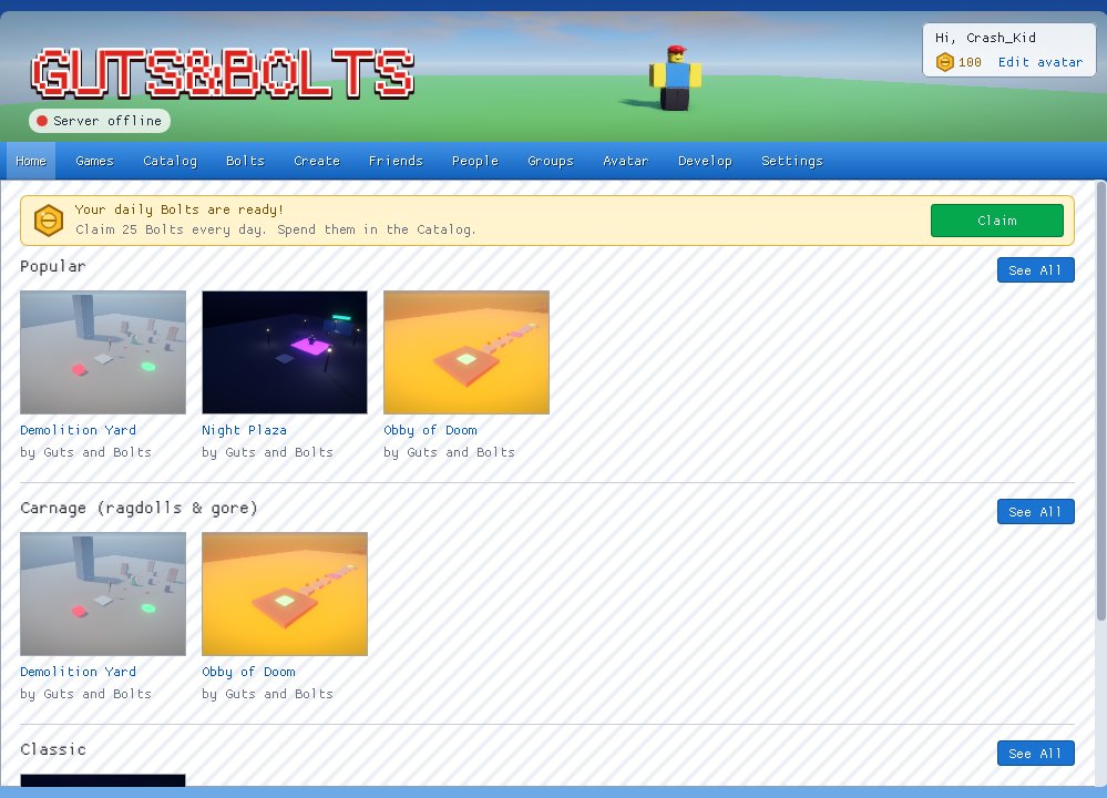 The Guts&Bolts Player home page